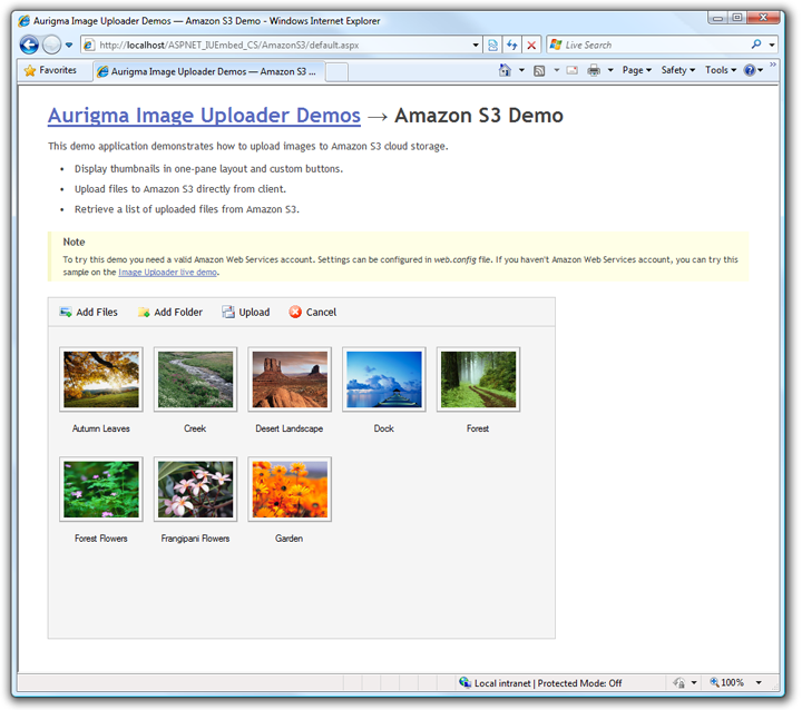 Amazon S3 Demo