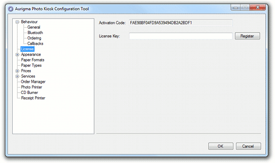 Configuration Tool -> License