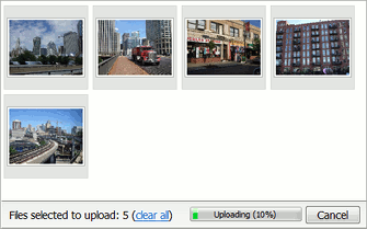 Instant upload mode in Aurigma Image Uploader 7.