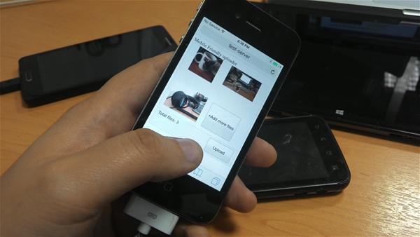 Mobile HTML5 Uploader