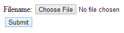 Simple file upload interface