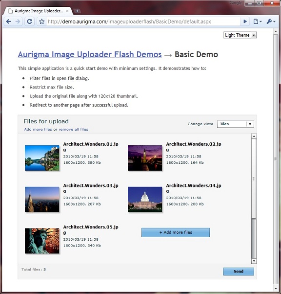 Image Uploader Flash