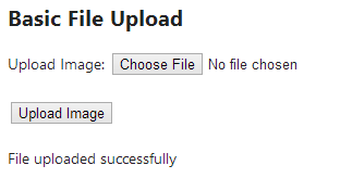 Simple file upload form - upload succesfully completed (ASP.NET MVC)