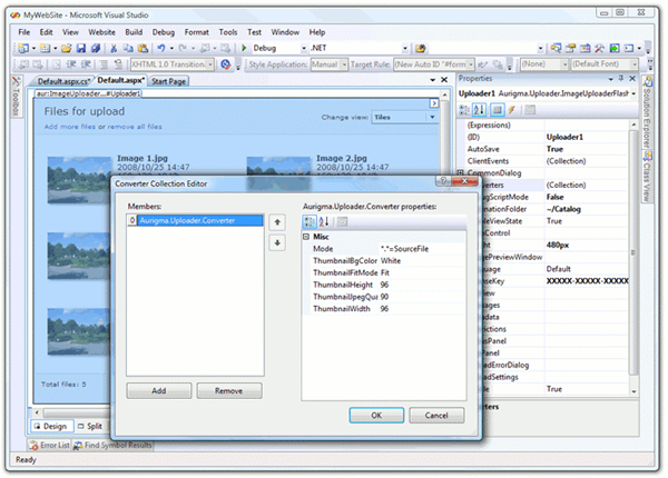 Aurigma file upload ASP.NET control properties. Aurigma file upload ASP.NET control properties.